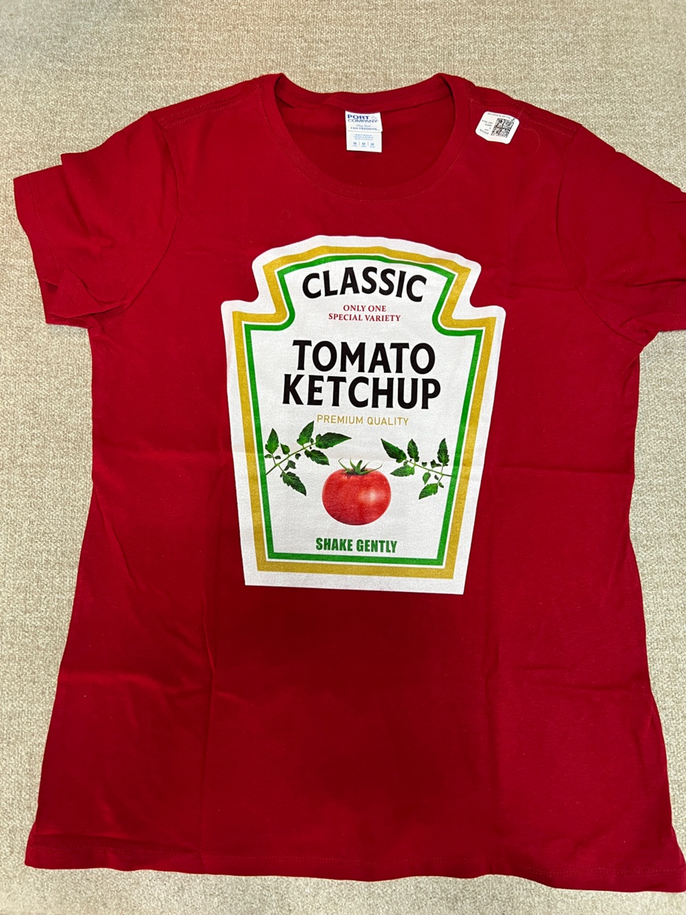 Heinz (Like)Tomato Ketchup Graphic Tee - Red Women’s T-Shirt. NWOT. Size M